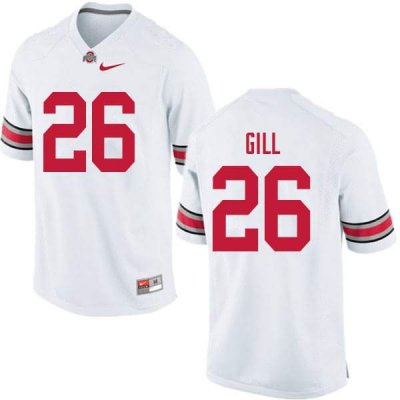 NCAA Ohio State Buckeyes Men's #26 Jaelen Gill White Nike Football College Jersey ITX4545PB